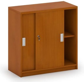 Zasúvacia kancelárska skriňa MIRELLI, 800 x 400 x 800 mm, čerešňa