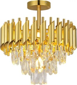 Brilagi - Prisadený luster ECLIPSE 5xE14/10W/230V pr. 38 cm zlatý