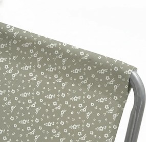 Skladacie plážové lehátko SAND FLOWERS, zelené