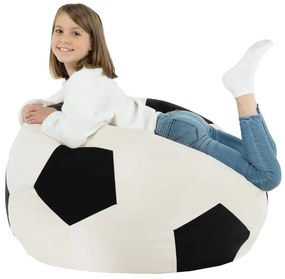 Plyšové kreslo v tvare lopty – čierne, pohodlné, moderné Veľkosť: XL