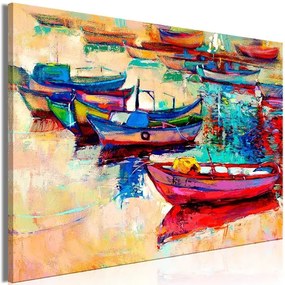 Obraz - Boats (1 Part) Wide Veľkosť: 120x80, Verzia: Na talianskom plátne