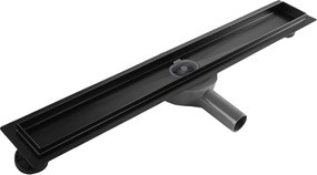 Rea Neox Pro Black, odtokový sprchový žľab 80 cm, čierna matná, REA-G7803