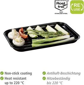 Grilovacia tácka z nehrdzavejúcej ocele Luca – Wenko