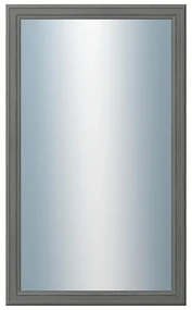 DANTIK - Zrkadlo v rámu, rozmer s rámom 60x100 cm z lišty STEP tmavošedá (3021)