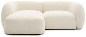 Krémová ženilková rohová pohovka (ľavý roh/s leňoškou) Martina – Kave Home