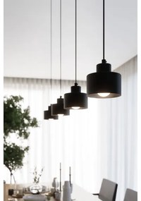 Sollux SL.1132 - Luster na lanku SAVAR 1xE27/60W/230V čierna