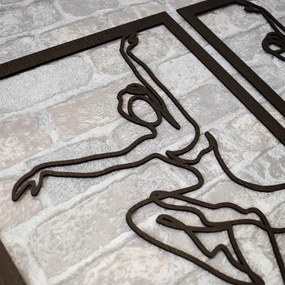 DUBLEZ | 3 dielny drevený obraz - Baletky