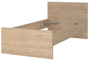 Jednolôžková posteľ v dekore duba v prírodnej farbe 90x190 cm Naia – Tvilum