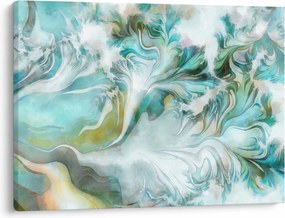 Obraz - Maľba abstraktných vzorov (70x50 cm)