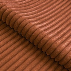 Menčestrová rohová pohovka v terakotovej farbe (ľavý roh/do L) Marbeya – Ropez