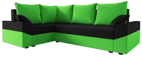 Rohová sedacia súprava Dusk Plus (zelená + čierna) (L). Vlastná spoľahlivá doprava až k Vám domov. 1061933