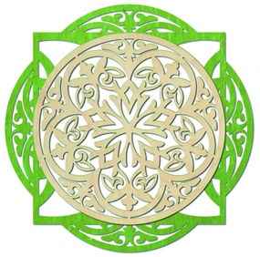Drevený dekoratívny obraz s elegantným vzorom - mandala I SENTOP PR0304