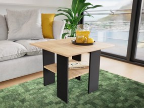 Štvorcový stôl Kassor, Farby:: čierna / dub craft