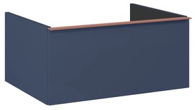 Elita Look, skrinka pre umývadlo na pultovú dosku 60x45x28 cm 1S PDW, modrá matná, ELT-168577