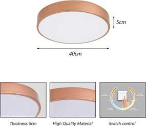BRILAGI - LED stropné svietidlo POOL LED/48W/230V 3000/4000/6000K priemer 40 cm bronzové