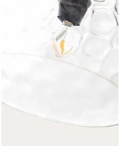 Čierne závesné svietidlo so skleneným tienidlom ø 40 cm Balma – Kave Home