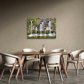 Sklenený obraz - Kamenný múr, Hamburg, Nemecko (70x50 cm)