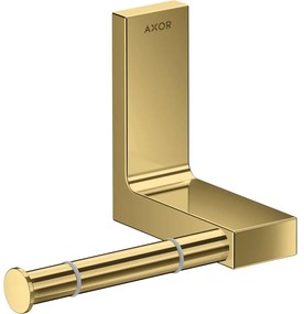 AXOR Universal Rectangular držiak toaletného papiera bez krytu, leštený vzhľad zlata, 42656990