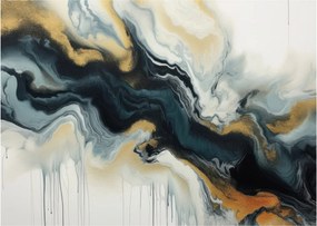 Sklenený obraz - Mramorovaná kresba (70x50 cm)