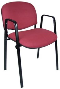 Konferenčná stolička ISO s područkami C29 – bordová