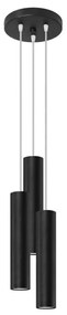Sollux SL.1079 - Luster na lanku LAGOS 3xGU10/10W/230V čierna