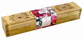 Arome Secret garden drevená krabička s vonnými tyčinkami Soothing Oasis, 10 tyčiniek