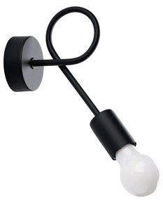 Sollux SL.1454 - Nástenná lampa LEVAR 1xE27/15W/230V čierna