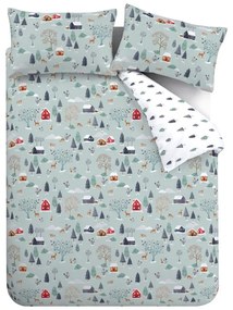 Flanelové obliečky na dvojlôžko 200x200 cm Winter Scene – Bianca