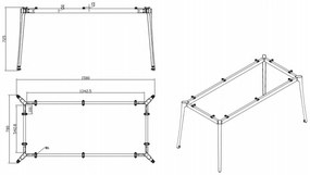 Kancelársky stôl PRIMO ACTION, čierna podnož, 1600 x 800 mm, dub prírodný
