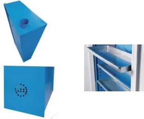 Skriňa na uskladnenie nebezpečných chemických látok, 6 políc, nosnosť 30 kg, 920 x 380 x 1920 mm