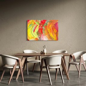 Obraz abstrakcie - maľba (90x60 cm)