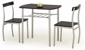 Jedálenský set Lizze (wenge + strieborná). Akcia -14%. Vlastná spoľahlivá doprava až k Vám domov. 1047950