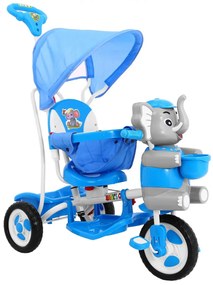 Trojkolesový bicykel Happy Blue Elephant B35-2