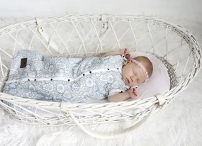 Bavlnený spací vak LUČNÉ KVIETI pre bábätko