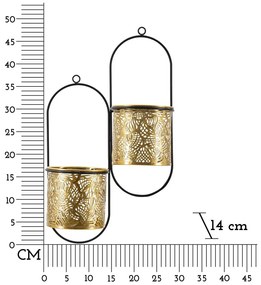 Kovová držiak na kvetináč ø 14 cm (výška 48 cm) Double Hong – Mauro Ferretti