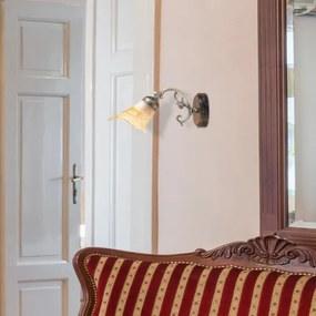 Rabalux 7091 - Nástenné svietidlo RUSTIC 3 1xE14/40W/230V