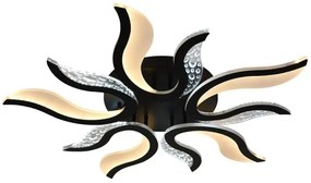 LED Stmievateľný prisadený luster LED/65W/230V 3000-6500K čierna + diaľkové ovládanie