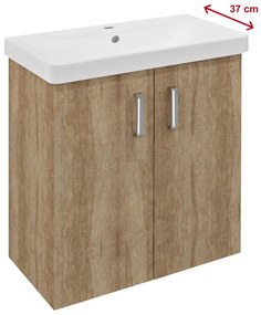 Sapho Sapho, THEIA umývadlová skrinka 66,3x70x35cm, 2x dvierka, dub Alabama, TH072-2222