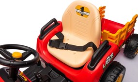 LEAN CARS Elektrický traktor BBH-030 červený