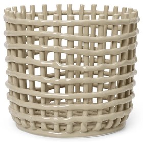 Keramický košík Ceramic Basket, veľký – kašmírový