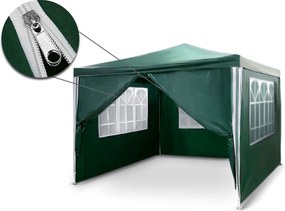 Zelený záhradný pavilón 3x3m PLONOS 4935