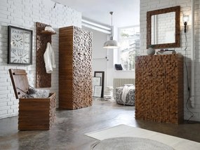 furniture-nabytek.cz - Masívna komoda Abadi z akáciového a mangového dreva, lakovaná, hnedá