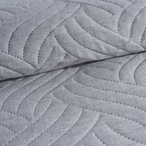 PREHOZ NA POSTEĽ LEN 170X210 CM STRIEBORNÝ