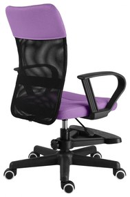 Detská stolička Neoseat MONKEY s podnožou — látka, čierna / fialová