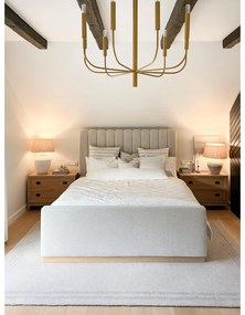 Krémovobiely vlnený koberec 160x240 cm Calisia M Grid Rim – Agnella