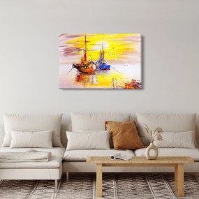 Obraz - Maľba loďou (90x60 cm)