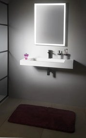 Sapho Sapho, SORT LED podsvietené zrkadlo 600x800mmm, čierna mat, ST080