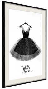 Artgeist Plagát - Little Black Dress [Poster] Veľkosť: 30x45, Verzia: Zlatý rám s passe-partout