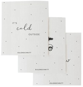 Eulenschnitt Prírodná hubová utierka It's cold outside – set 3 ks