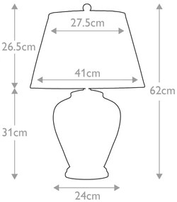 Elstead - Stolná lampa LEAVES 1xE27/60W/230V